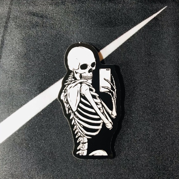 Price of Vanity Skeleton Spooky Scary Creepy Cool Sticker - Picture 5 of 6